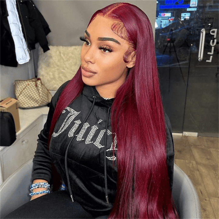 13x4 Lace Front Human Hair Wigs Transparent Colored Lace Wigs Fast Shipping - Msgem Hair