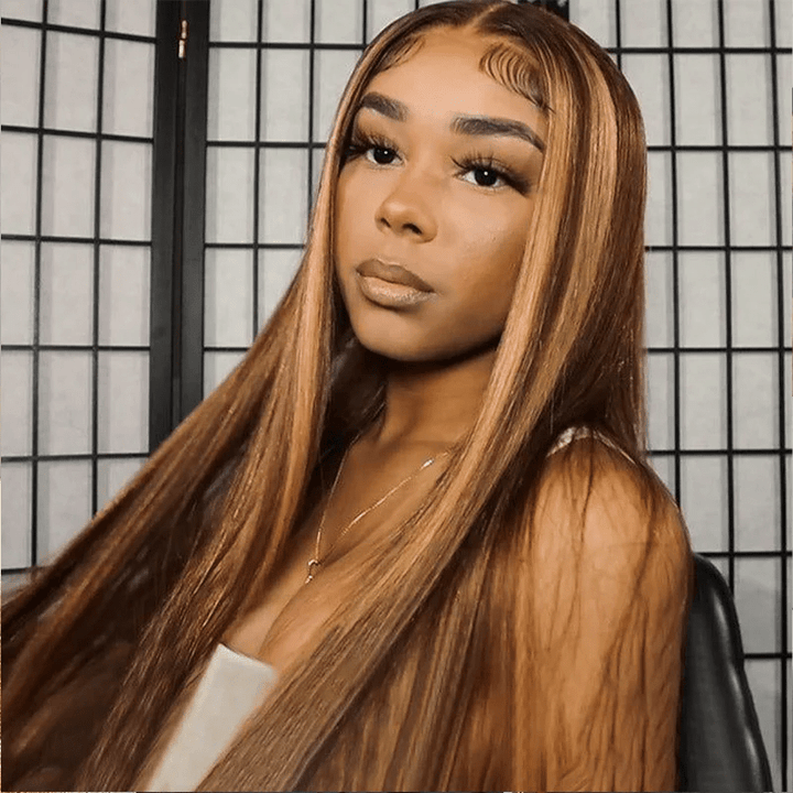 13x4 Lace Front Human Hair Wigs Transparent Colored Lace Wigs Fast Shipping - Msgem Hair