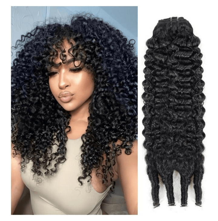 16A Burmese Curly Human Hair Bundles Raw Virgin Hair Extensions For Women - Msgem Hair
