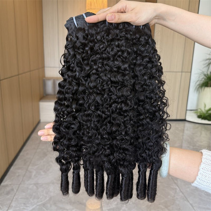 16A Burmese Curly Human Hair Bundles Raw Virgin Hair Extensions For Women - Msgem Hair