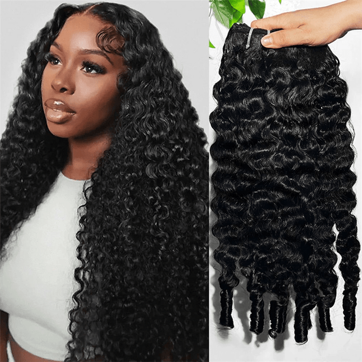 16A Burmese Curly Human Hair Bundles Raw Virgin Hair Extensions For Women - Msgem Hair