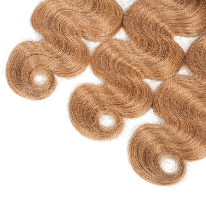 1B/27 Ombre Body Wave 4 Bundles With 4x4 Lace Closure 100% Virgin Human hair - Msgem Hair