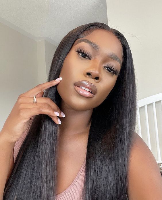 4 Bundles Brazilian Straight Hair Weave with 13x4 Lace Frontal - Msgem Hair