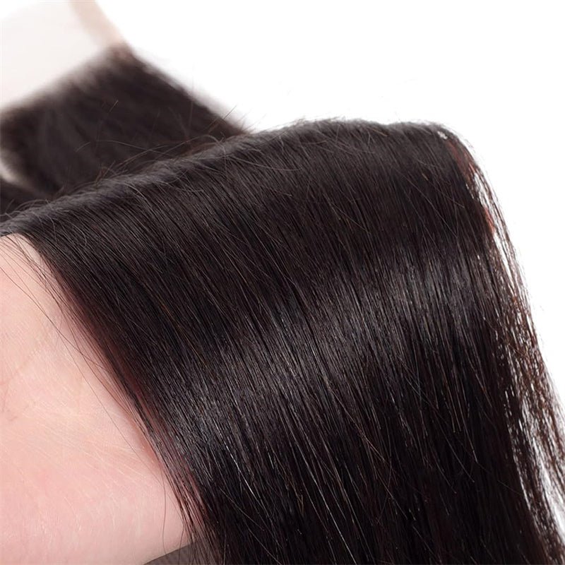4x4 Straight Lace Closure Human Hair HD Lace Closure Free Part 100% Brazilian Virgin Hair - Msgem Hair