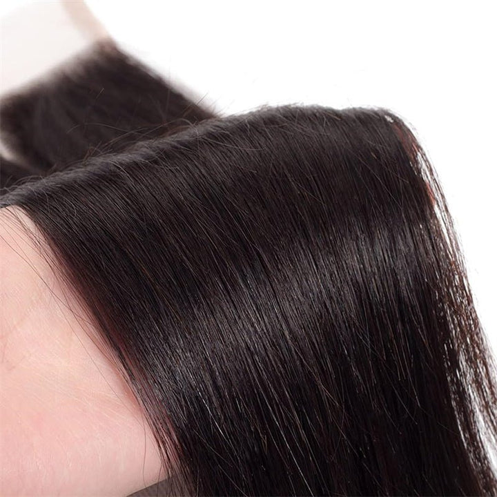 4x4 Straight Lace Closure Human Hair HD Lace Closure Free Part 100% Brazilian Virgin Hair - Msgem Hair