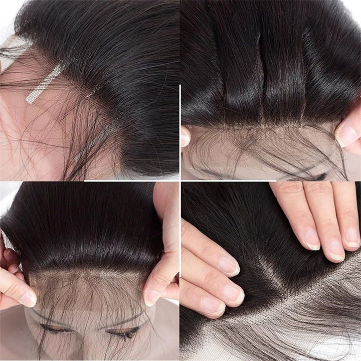 4x4 Straight Lace Closure Human Hair HD Lace Closure Free Part 100% Brazilian Virgin Hair - Msgem Hair