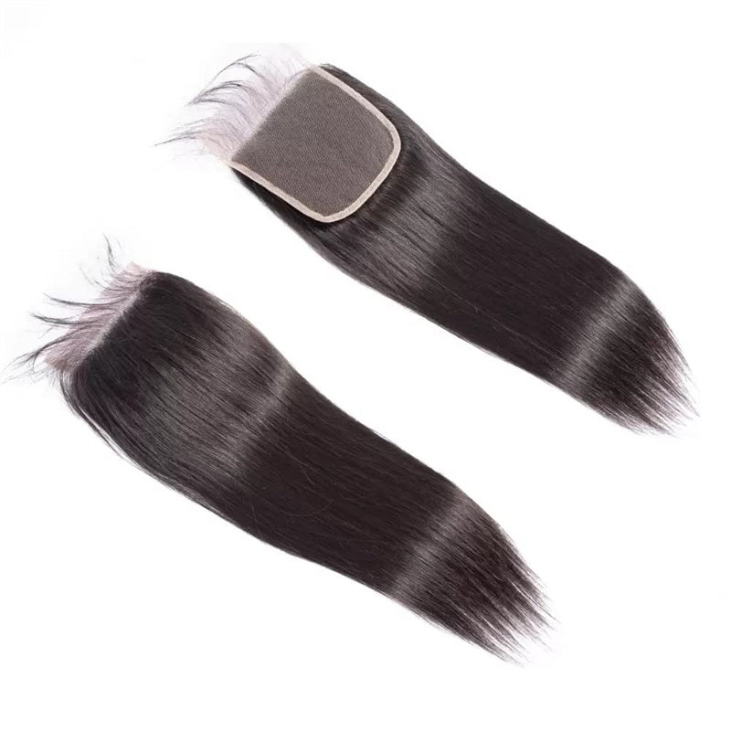 4x4 Straight Lace Closure Human Hair HD Lace Closure Free Part 100% Brazilian Virgin Hair - Msgem Hair