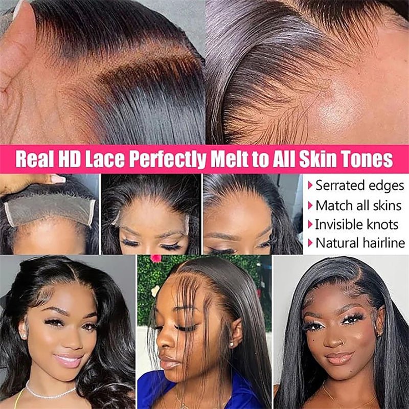 4x4 Straight Lace Closure Human Hair HD Lace Closure Free Part 100% Brazilian Virgin Hair - Msgem Hair