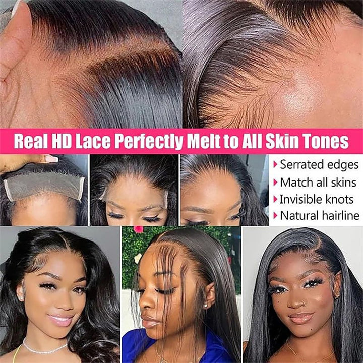 4x4 Straight Lace Closure Human Hair HD Lace Closure Free Part 100% Brazilian Virgin Hair - Msgem Hair