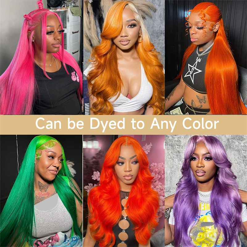 Msgem #613 Blonde 13x6 Full Frontal Lace Wig Straight Human Hair Wigs 250%