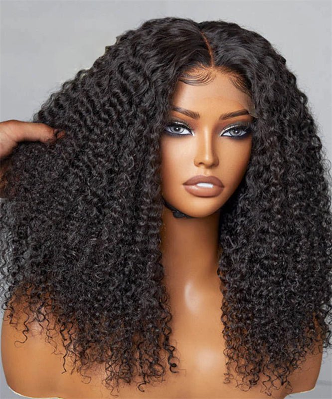 6x6 Lace Closure Wigs Human Hair Ready to Wear and Go Glueless Wigs Human Hair Kinky Curly Human Hair Wigs - Msgem Hair