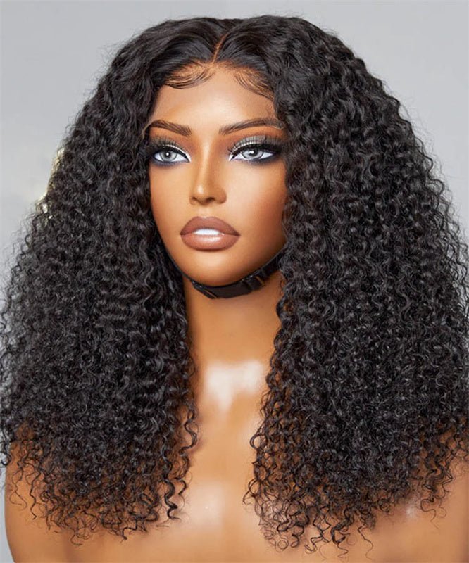 6x6 Lace Closure Wigs Human Hair Ready to Wear and Go Glueless Wigs Human Hair Kinky Curly Human Hair Wigs - Msgem Hair