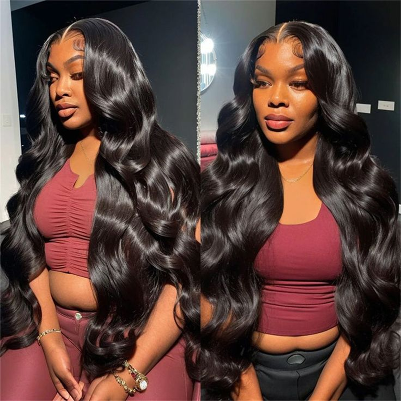 Msgem Body Wave Glueless Wigs Wear & Go HD Lace Front Wig Flexible Fit With Drawstring