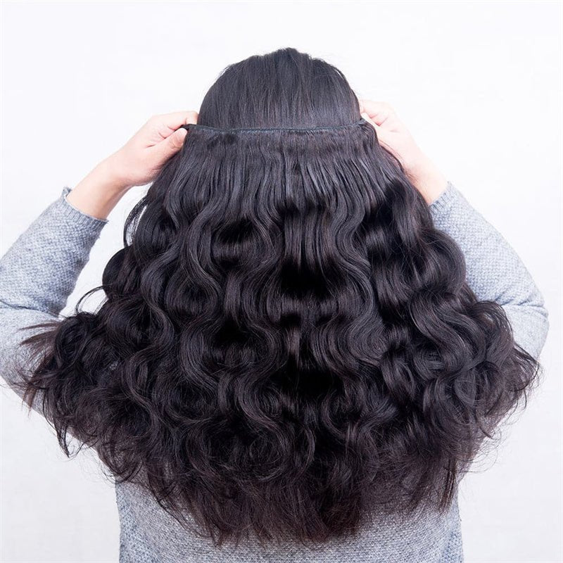 Body Wave 4 Bundles With 4X4 Lace Closure Brazilian Virgin Human Hair - Msgem Hair