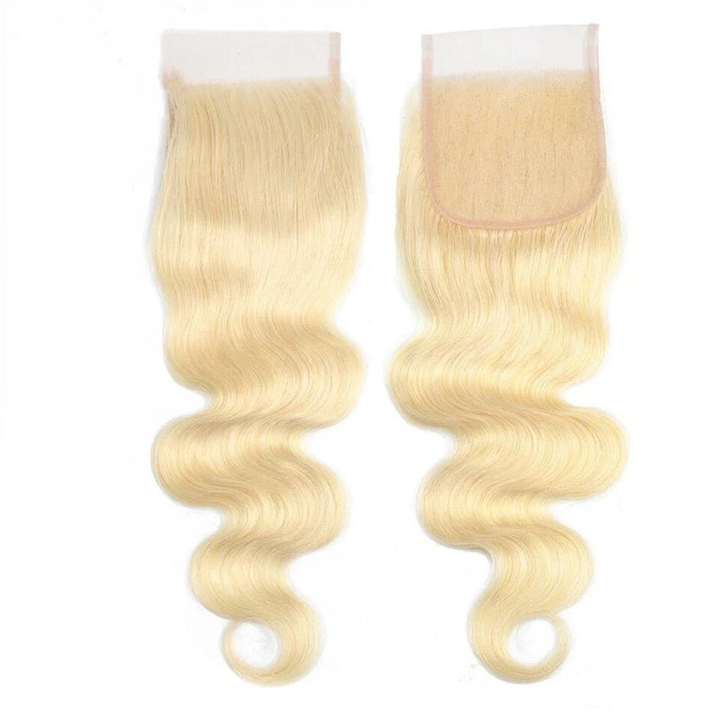 Body Wave 4x4 HD Lace Closure #613 Blonde Color Human Hair - Msgem Hair