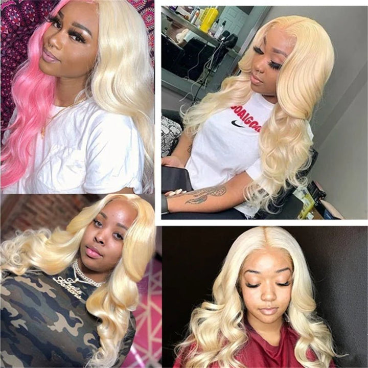 Body Wave 4x4 HD Lace Closure #613 Blonde Color Human Hair - Msgem Hair