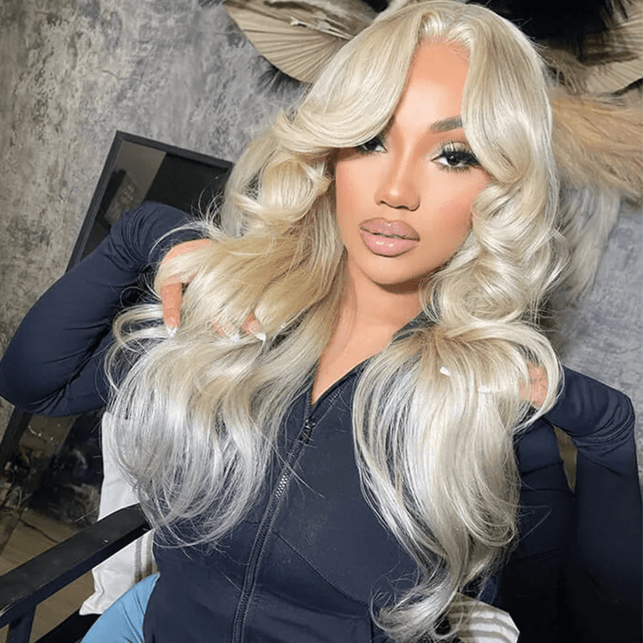 Body Wave 613 Blonde Lace Front Wigs 13x4 Lace Straight Human Hair Wig - Msgem Hair