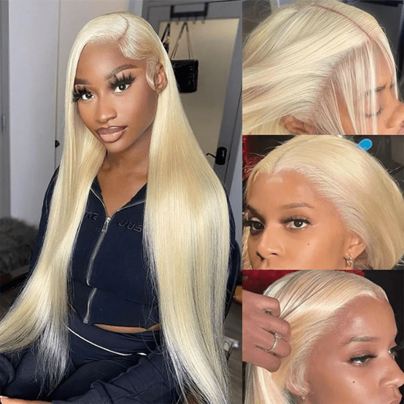 Body Wave 613 Blonde Lace Front Wigs 13x4 Lace Straight Human Hair Wig - Msgem Hair