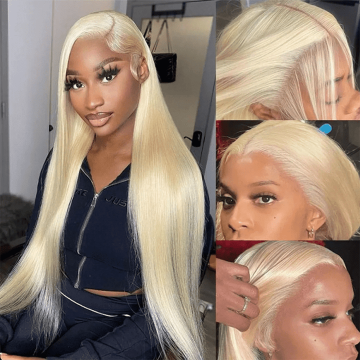 Body Wave 613 Blonde Lace Front Wigs 13x4 Lace Straight Human Hair Wig - Msgem Hair