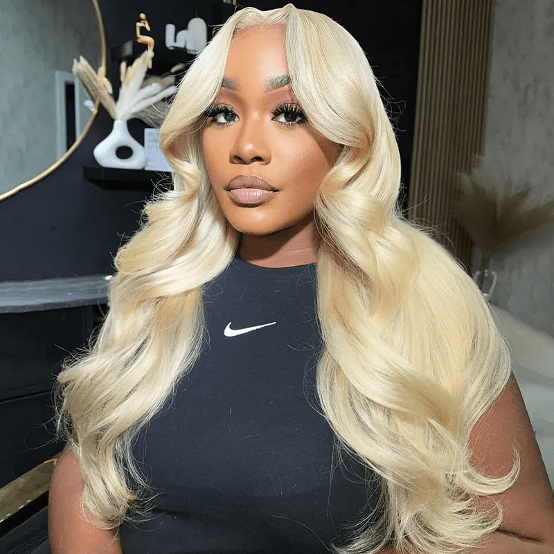 Body Wave 613 Blonde Lace Front Wigs 13x4 Lace Straight Human Hair Wig - Msgem Hair