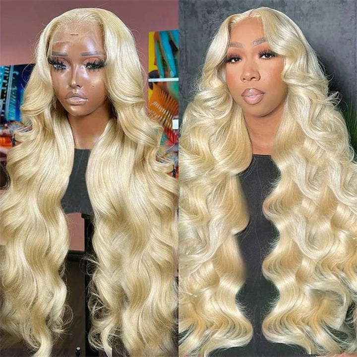(Bogo Free) Msgem 613 Blonde Body Wave Human Hair Wigs Transparent 13x4 Lace Front Wigs - Msgem Hair