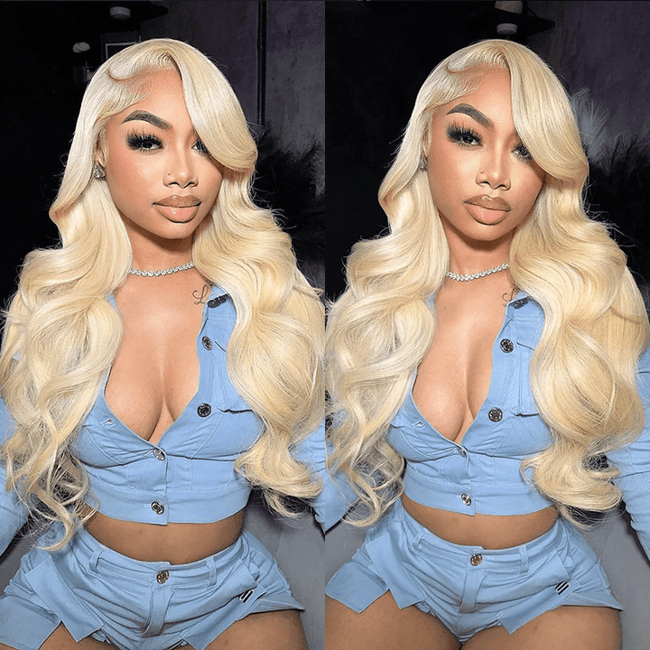 (Bogo Free) Msgem 613 Blonde Body Wave Human Hair Wigs Transparent 13x4 Lace Front Wigs - Msgem Hair