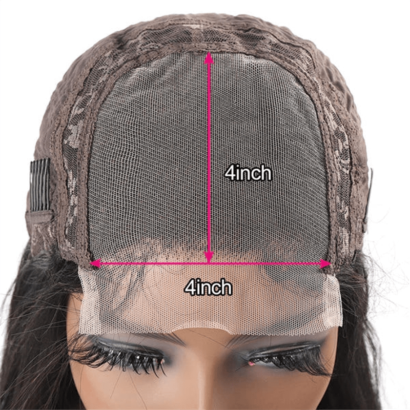 (Bogo Free) Msgem Affordable 4x4 Transparent Water Wave Closure Lace Wigs Human Hair - Msgem Hair