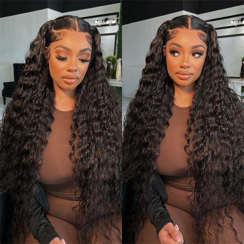 (Bogo Free) Msgem Affordable 4x4 Transparent Water Wave Closure Lace Wigs Human Hair - Msgem Hair
