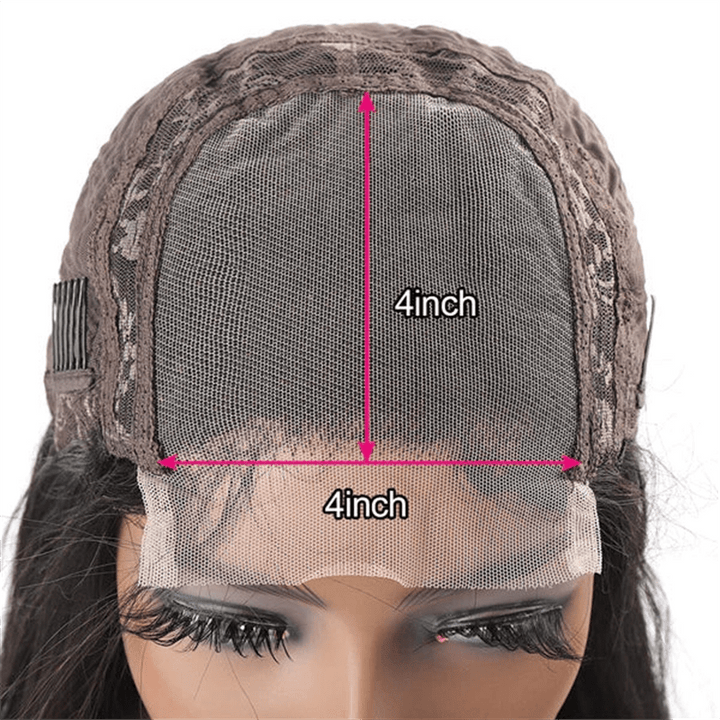 (Bogo Free) Msgem Body Wave 4x4 Transparent Lace Closure Wigs Human Hair 180% - Msgem Hair