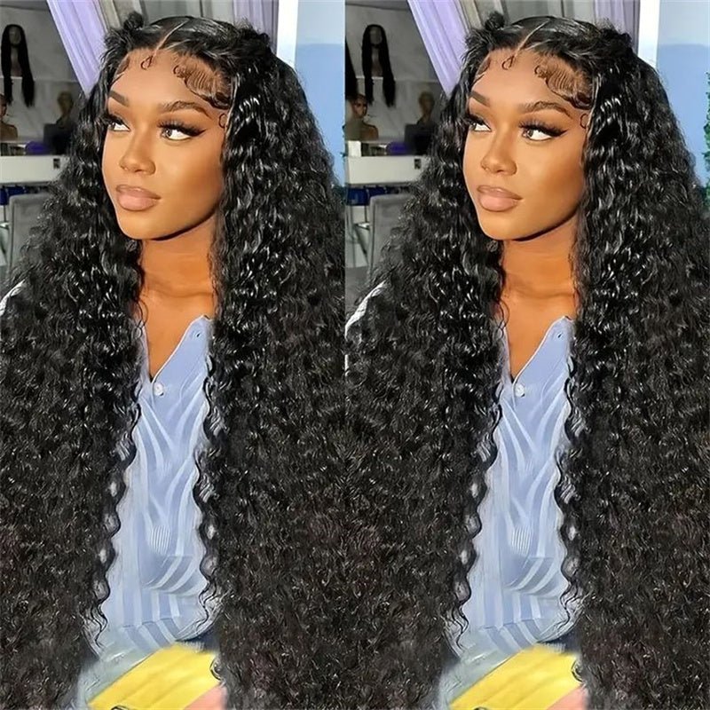 (Bogo Free) Msgem Deep Curly 4x4 Transparent Lace Closure Wig Curly Wave Human Hair Wigs - Msgem Hair