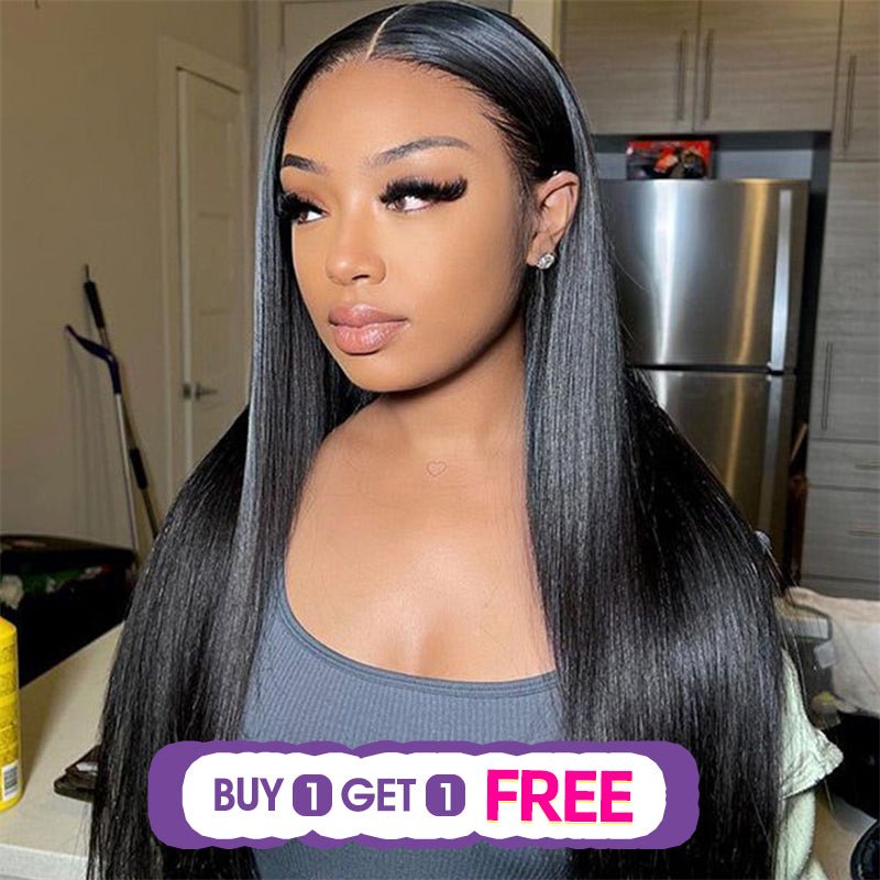 (Bogo Free) Msgem Silky Straight 13x4 Lace Front Wigs Human Hair For Women - Msgem Hair