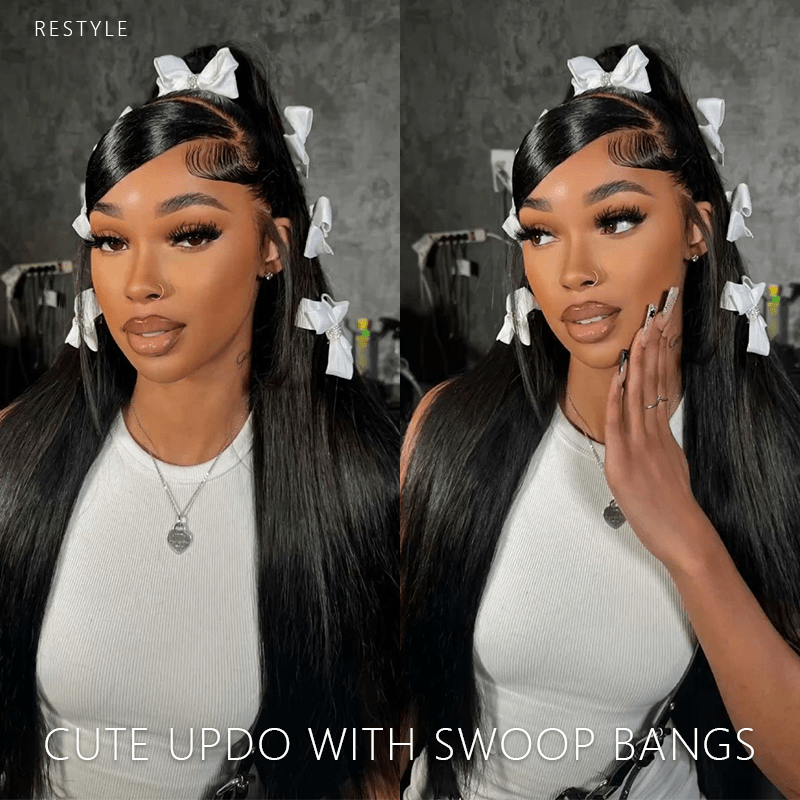 (Bogo Free) Msgem Silky Straight 13x4 Lace Front Wigs Human Hair For Women - Msgem Hair