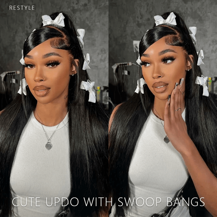 (Bogo Free) Msgem Silky Straight 13x4 Lace Front Wigs Human Hair For Women - Msgem Hair