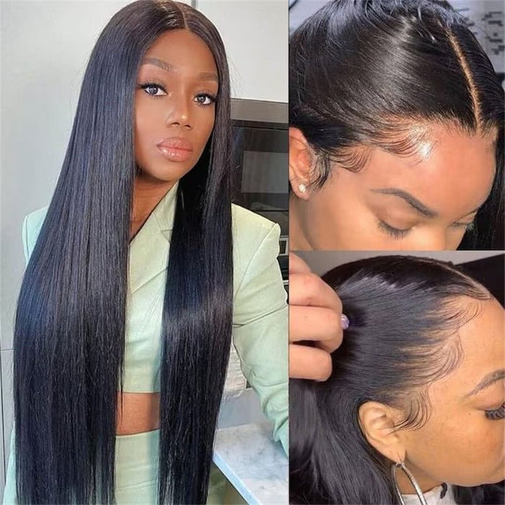 (Bogo Free) Msgem Straight Hair 4x4 Transparent Lace Closure Wigs Human Hair For Women - Msgem Hair
