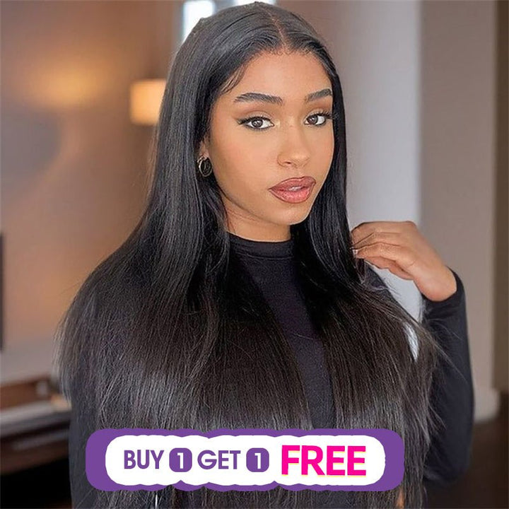 (Bogo Free) Msgem Straight Hair 4x4 Transparent Lace Closure Wigs Human Hair For Women - Msgem Hair