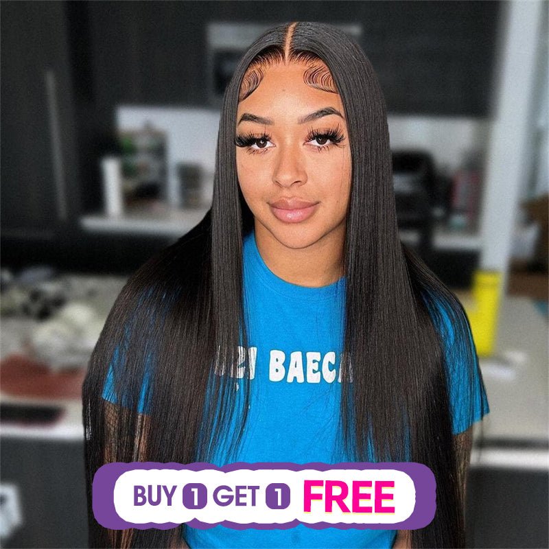 (Bogo Free) Msgem Transparent 13x6 Lace Front Wigs Straight Human Hair Wigs - Msgem Hair