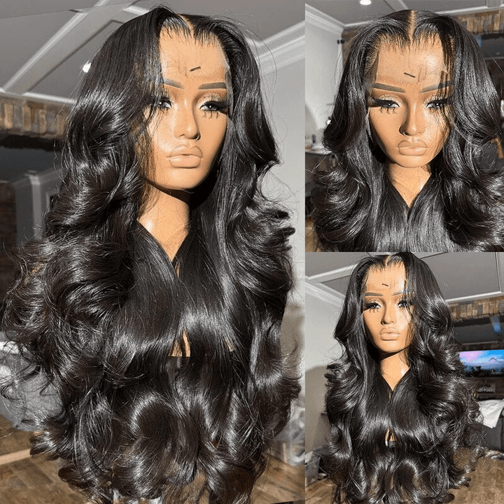 (Bogo Free) Msgem Transparent Lace 13x6 Full Lace Body Wave Human Hair Wigs - Msgem Hair