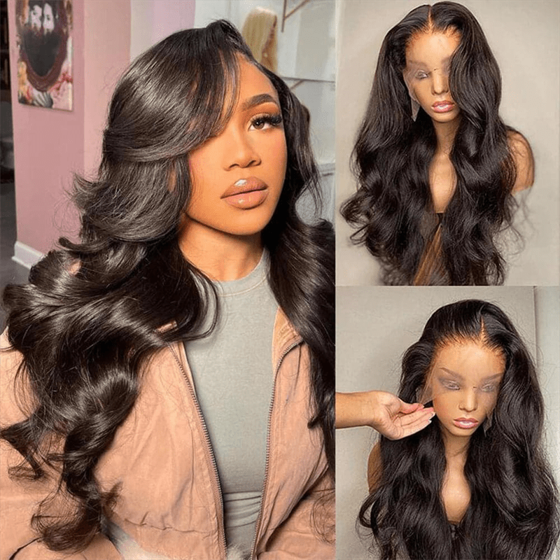 (Bogo Free) Msgem Transparent Lace 13x6 Full Lace Body Wave Human Hair Wigs - Msgem Hair