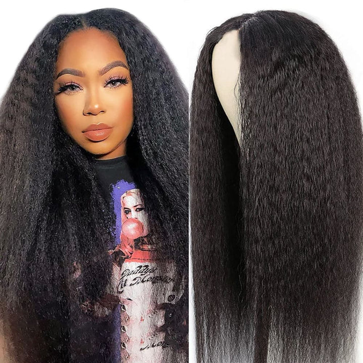 (Bogo Free) Msgem Yaki Straight 13x4 Transparent Lace Front Human Hair Wigs - Msgem Hair