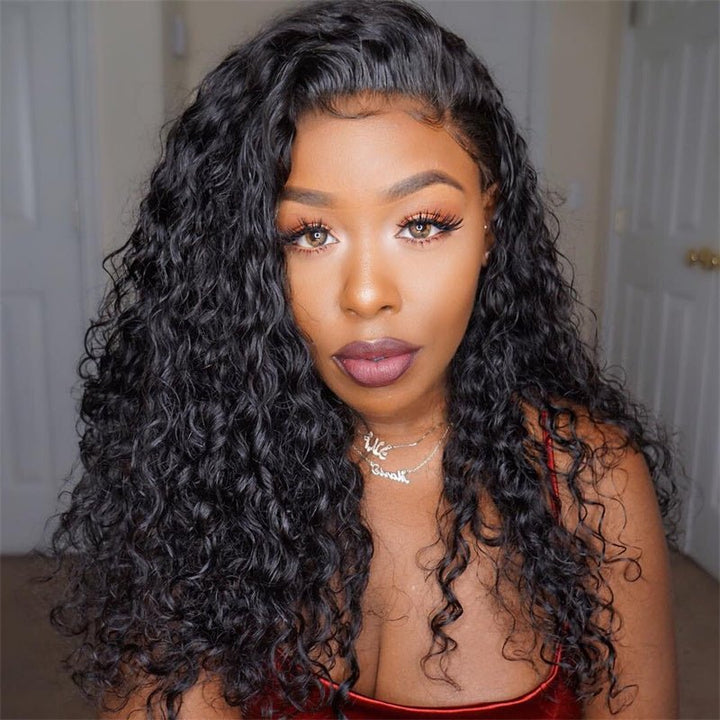 Brazilian 13x4 Lace Front Human Hair Wigs Water Wave With Baby Hair - Msgem Hair