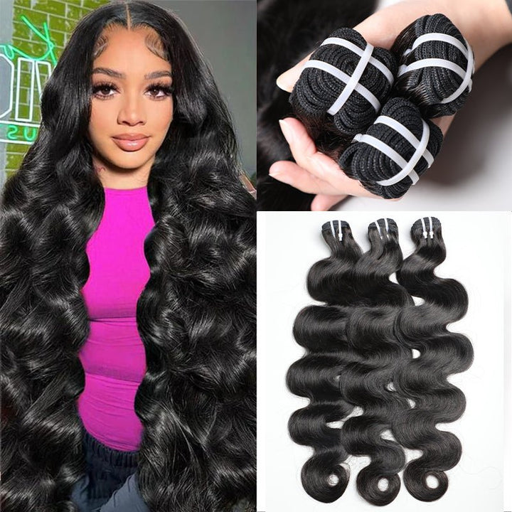Brazilian Body Wave Human Hair Weave 4 Bundles Virgin Hair Extensions - Msgem Hair