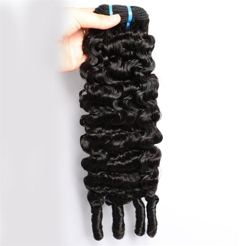 Brazilian Burmese Curly Human Hair 1PC 100% Virgin Hair - Msgem Hair