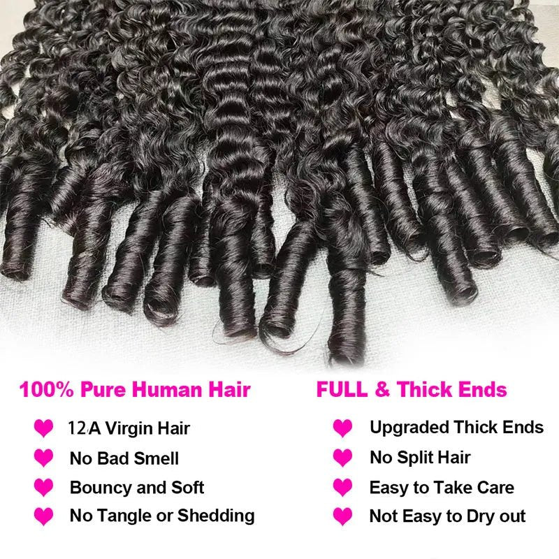 Brazilian Curly Hair Human Hair 4 Bundles Burmese Curls Bundles 100% Virgin Human Hair - Msgem Hair