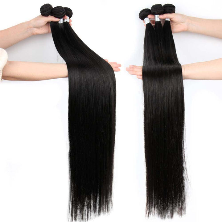 Brazilian Long and Straight Human Hair Weaves Remy Human Hair - Msgem Hair