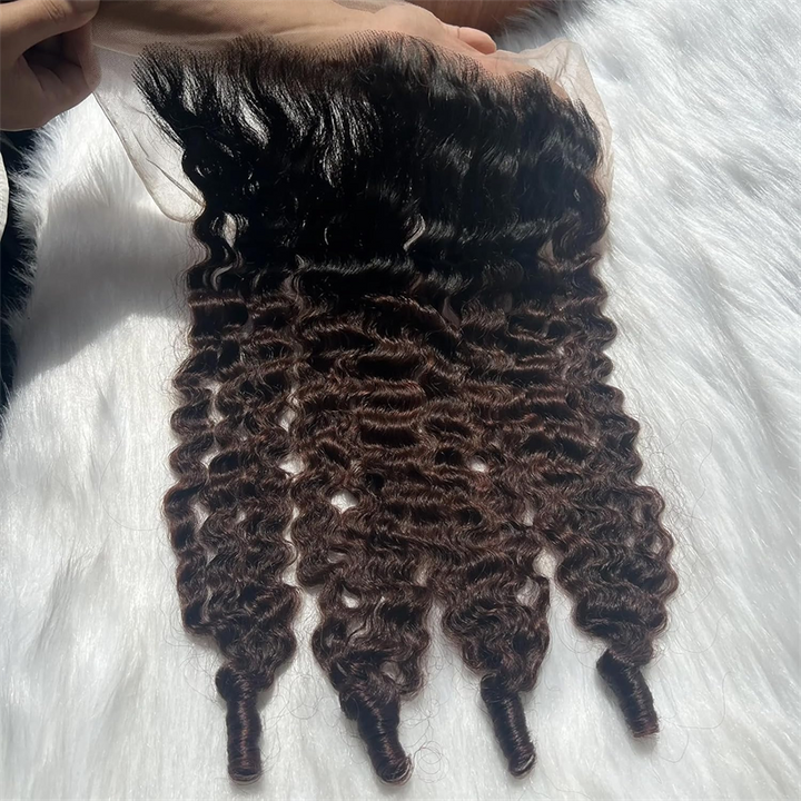 Msgem Burmese Curly 13x6 HD Lace Frontal Virgin Human Hair