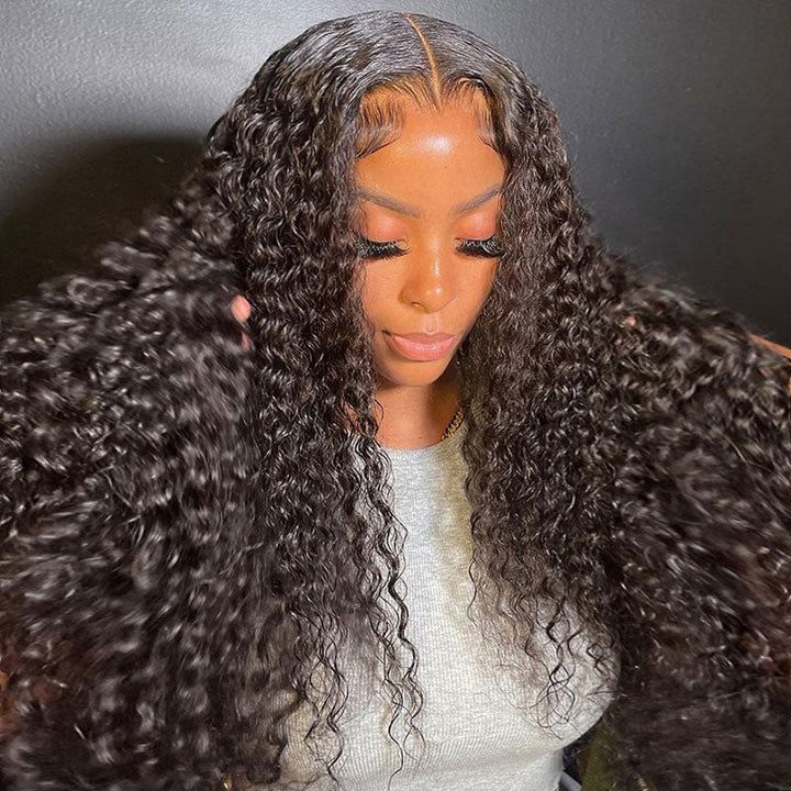 Msgem Lagos Hairline Widows Peak Burmese Curly 13x6 HD Lace Frontal Wig Human Hair