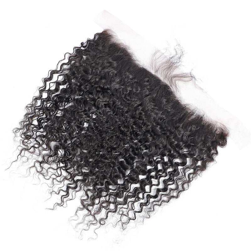 Msgem Curly Wave 13x4 Lace Frontal 100% Human Hair HD Lace Frontal Closure