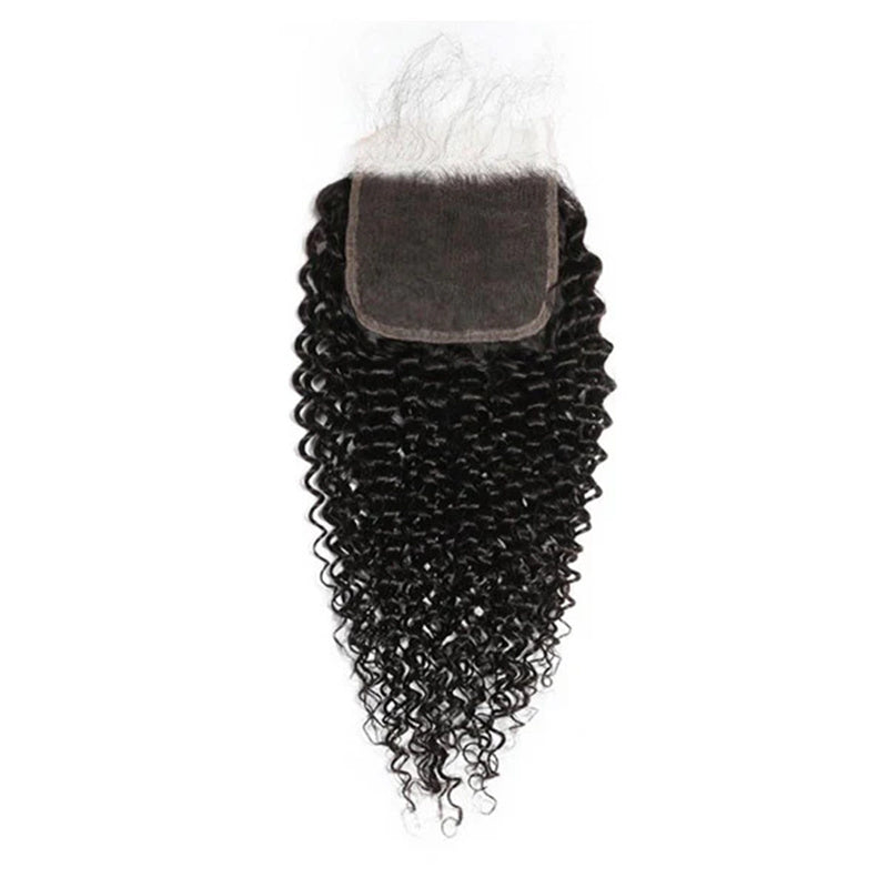 Msgem Curly Wave 5x5 Transparent HD Lace Closure Virgin Human Hair Frontal Closure