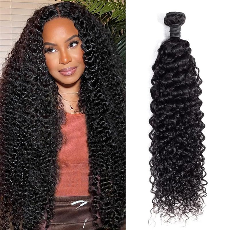 Curly Single Bundles Human Hair Brazilian Virgin Hair - Msgem Hair