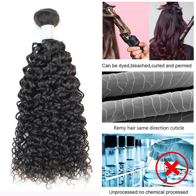 Curly Single Bundles Human Hair Brazilian Virgin Hair - Msgem Hair